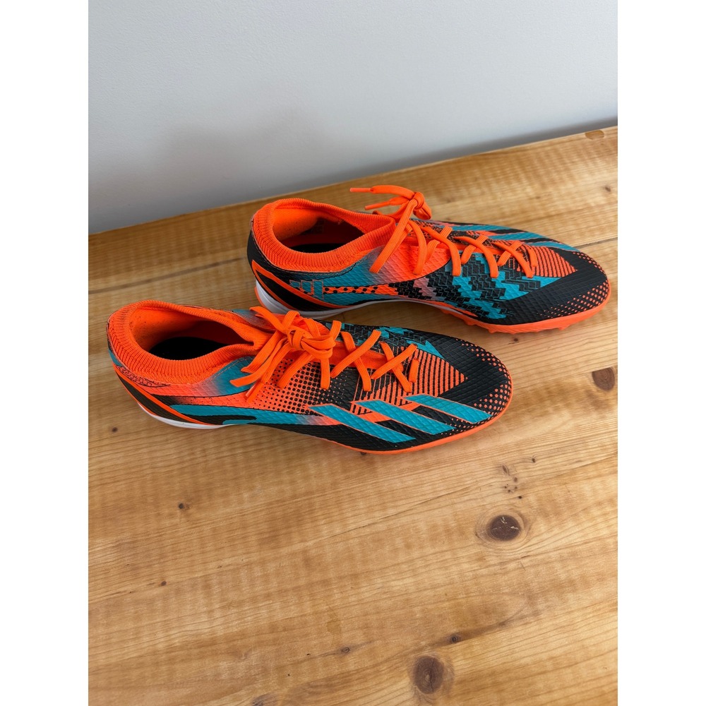 Adidas X Speedportal Messi.3 Turf Soccer Cleats Men's 12 Orange Black Teal - Picture 4 of 13